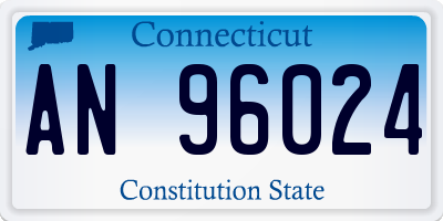 CT license plate AN96024