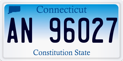 CT license plate AN96027