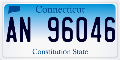 CT license plate AN96046