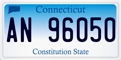 CT license plate AN96050