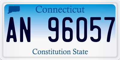 CT license plate AN96057