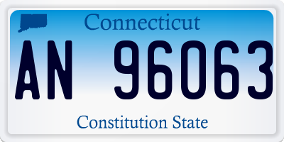 CT license plate AN96063