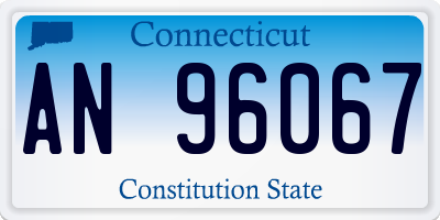CT license plate AN96067