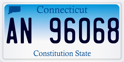 CT license plate AN96068