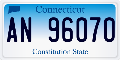 CT license plate AN96070