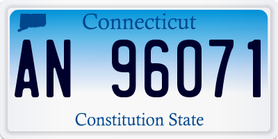 CT license plate AN96071