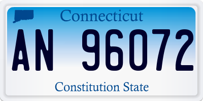 CT license plate AN96072