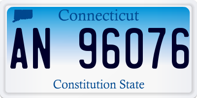 CT license plate AN96076