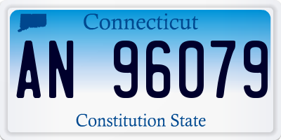 CT license plate AN96079
