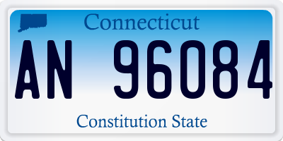 CT license plate AN96084