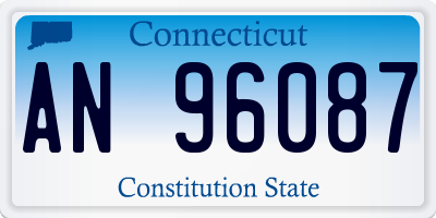 CT license plate AN96087