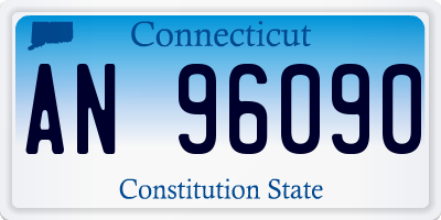 CT license plate AN96090