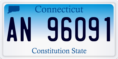 CT license plate AN96091