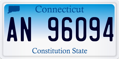 CT license plate AN96094