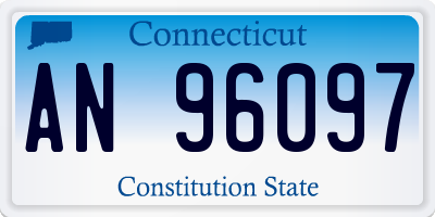 CT license plate AN96097