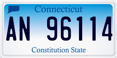 CT license plate AN96114