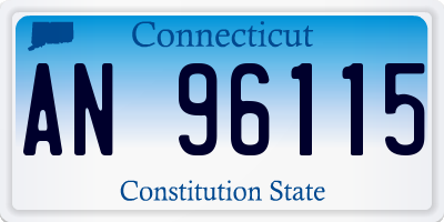 CT license plate AN96115