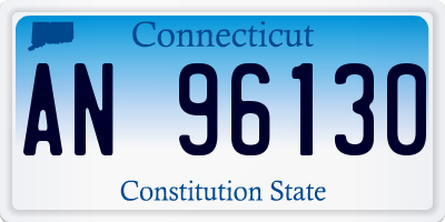 CT license plate AN96130