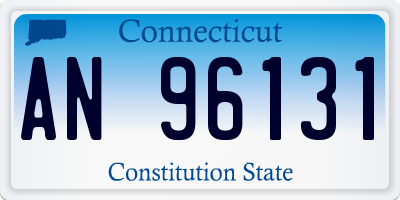 CT license plate AN96131