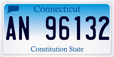 CT license plate AN96132