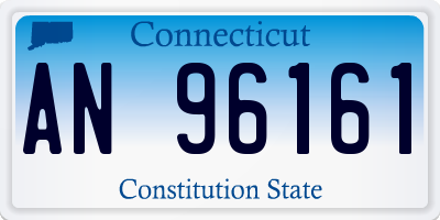 CT license plate AN96161