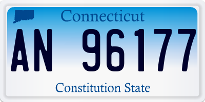 CT license plate AN96177