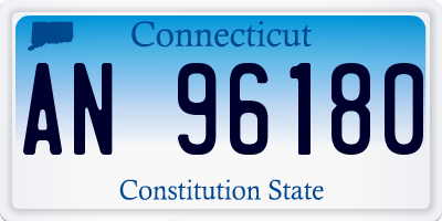 CT license plate AN96180