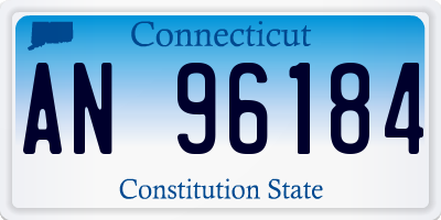 CT license plate AN96184