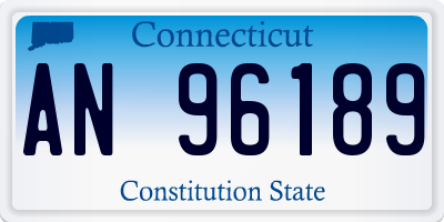 CT license plate AN96189