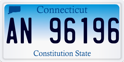 CT license plate AN96196