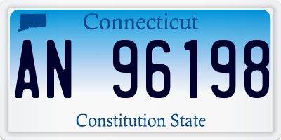 CT license plate AN96198