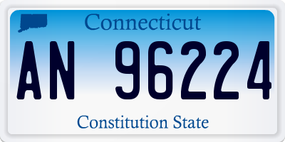 CT license plate AN96224