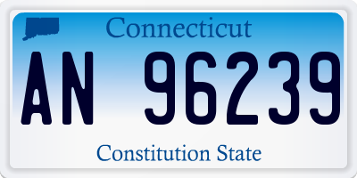 CT license plate AN96239