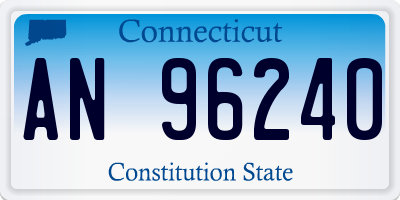 CT license plate AN96240