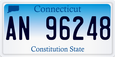 CT license plate AN96248