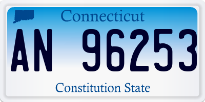 CT license plate AN96253