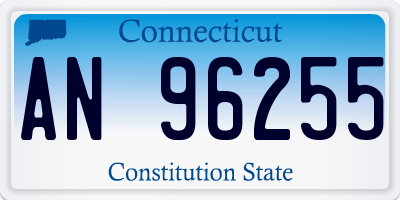 CT license plate AN96255