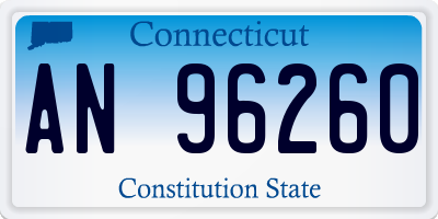 CT license plate AN96260