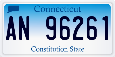 CT license plate AN96261