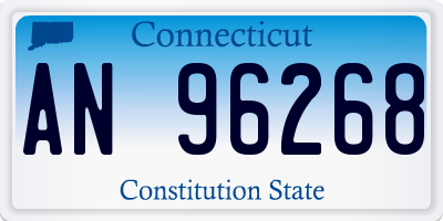 CT license plate AN96268