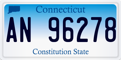 CT license plate AN96278