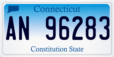 CT license plate AN96283