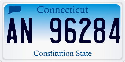 CT license plate AN96284
