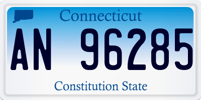 CT license plate AN96285