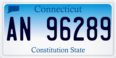 CT license plate AN96289