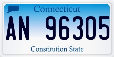 CT license plate AN96305