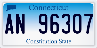 CT license plate AN96307