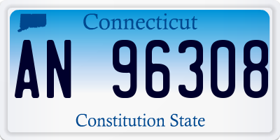 CT license plate AN96308