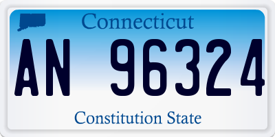 CT license plate AN96324