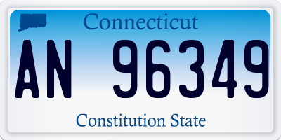 CT license plate AN96349